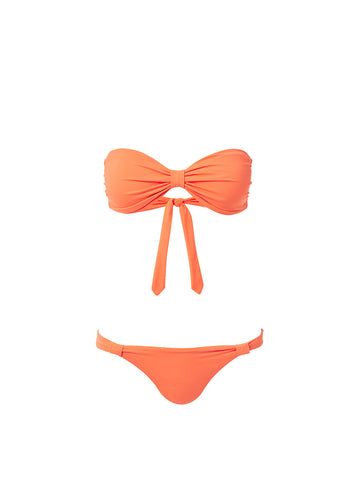 BIKINIS Stockholm Padded Bandeau Bikini Orange