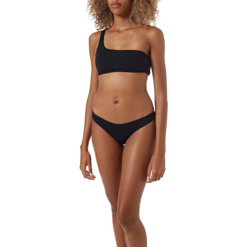BIKINIS Toulouse Padded Bikini Black Ribbed