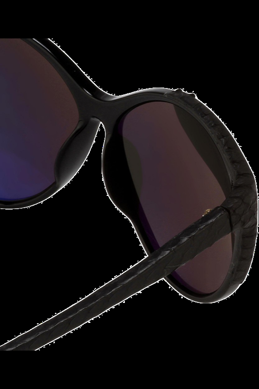 ACCESSOIRES Cat Eye Sonnenbrille LFL 332 Black/ Matt Black Snake/ Grey Lens