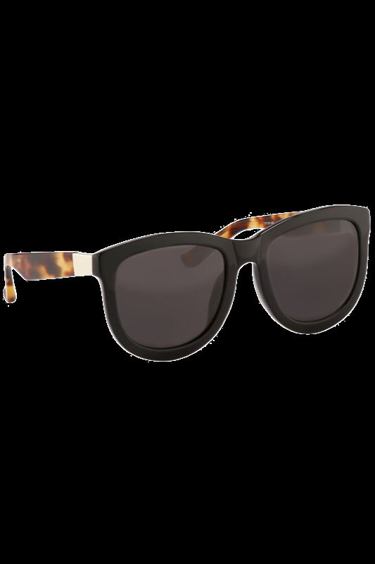 ACCESSOIRES Curvy D-Frame Sonnenbrille ROW 74 Black/ T-Shell/ GRey Lens