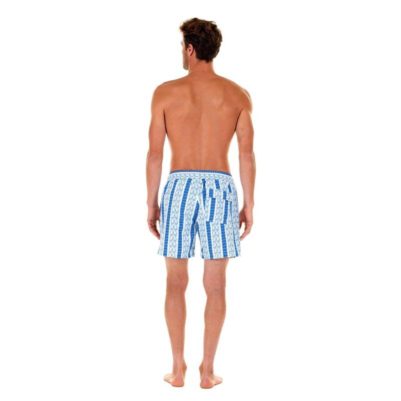 HERREN Badehose Mit Streifen In Blau