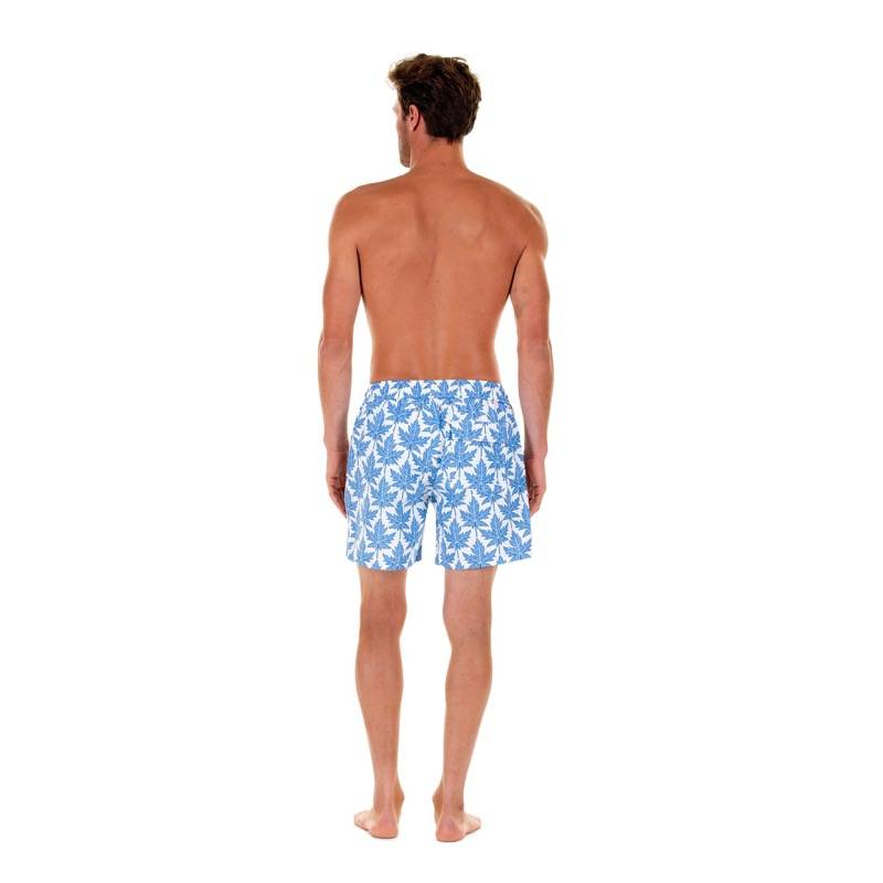 HERREN Badehose Papaya Blau