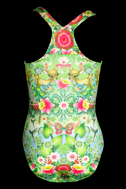 KINDER Baby Badeanzug Bambi In Grün