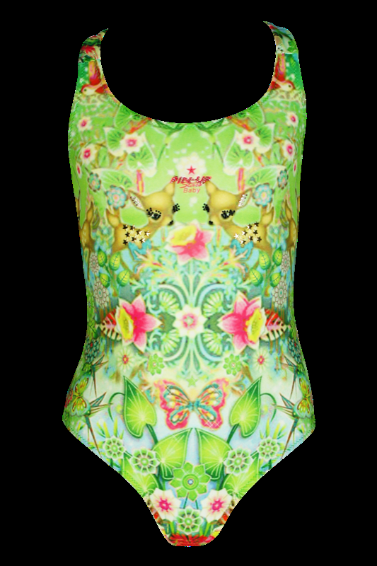 KINDER Baby Badeanzug Bambi in grün