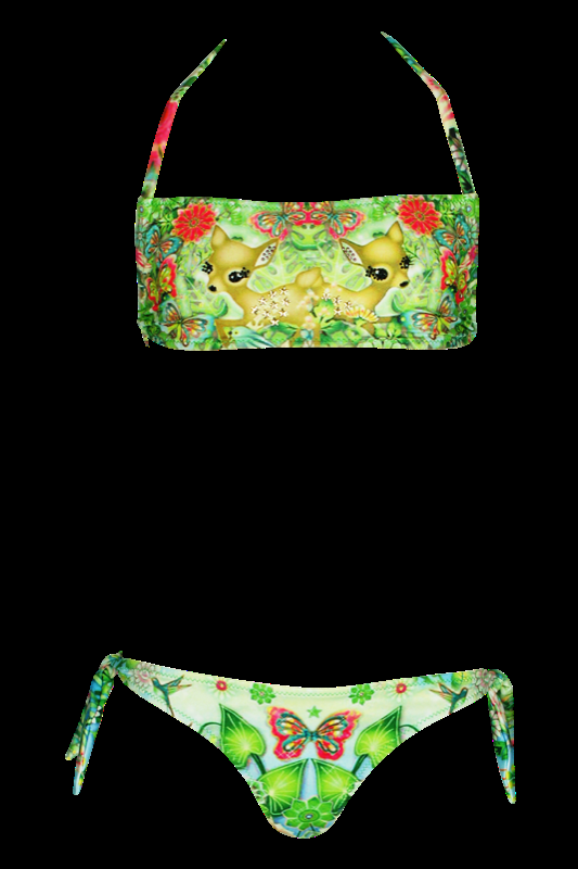 KINDER Baby Bikini Bambi in grün