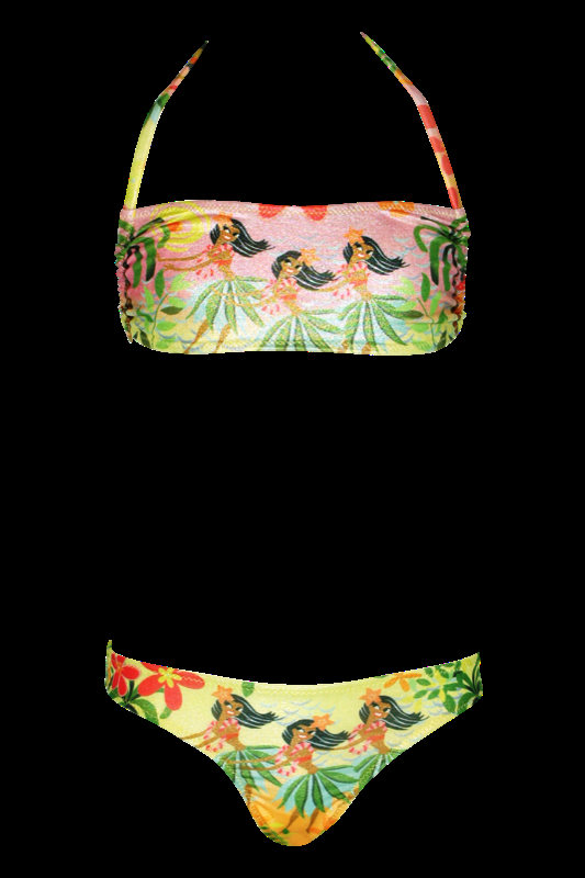KINDER Baby Bikini Hula in gelb
