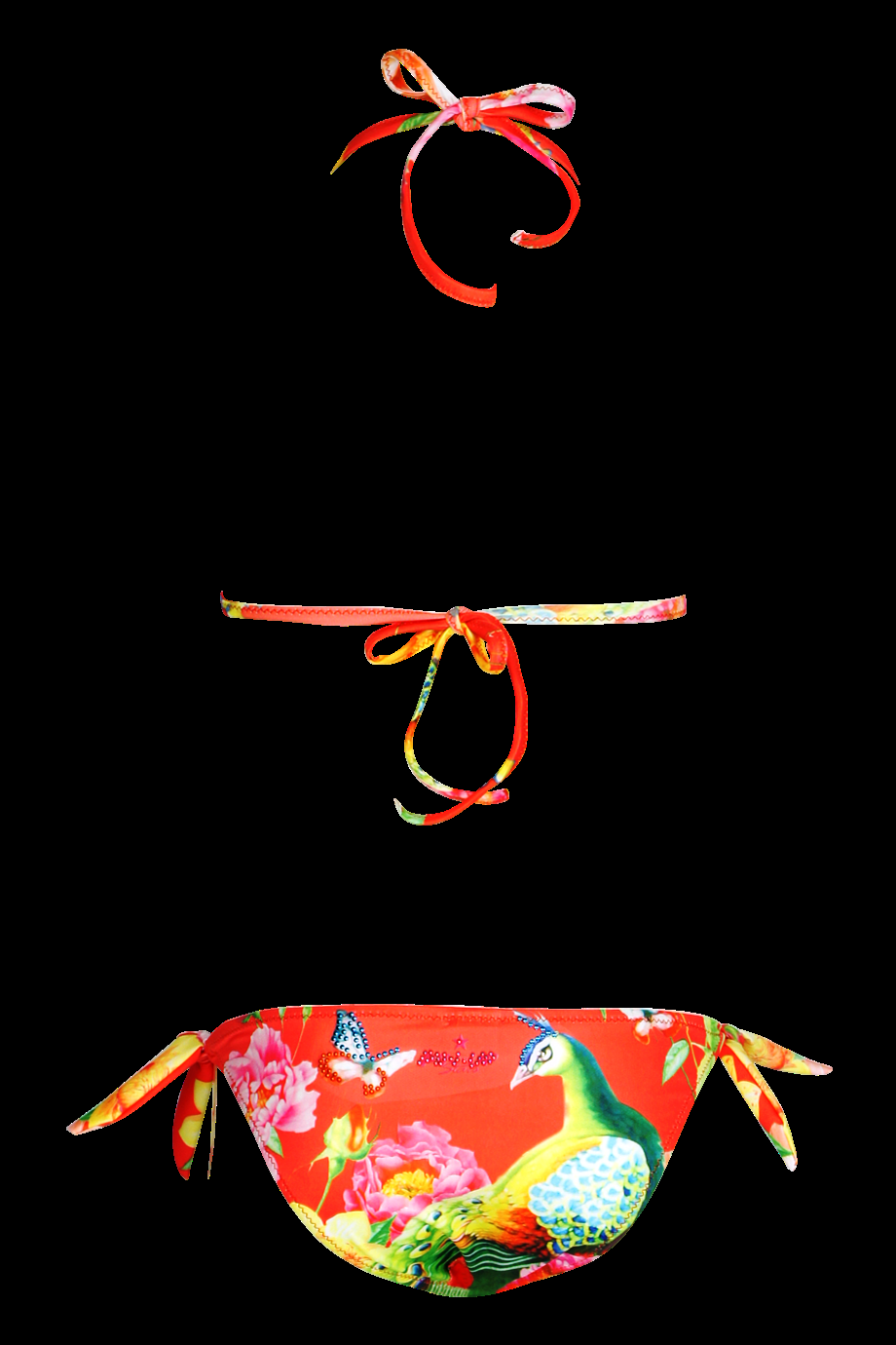 KINDER Baby Bikini Pavone In Rot