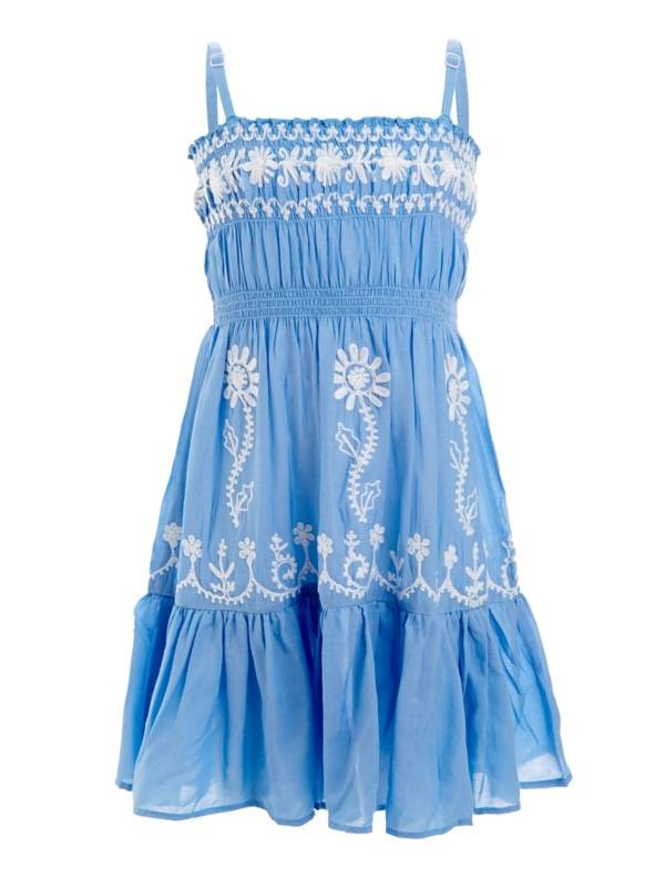 KINDER Baby Emma Dress Cornblue/white