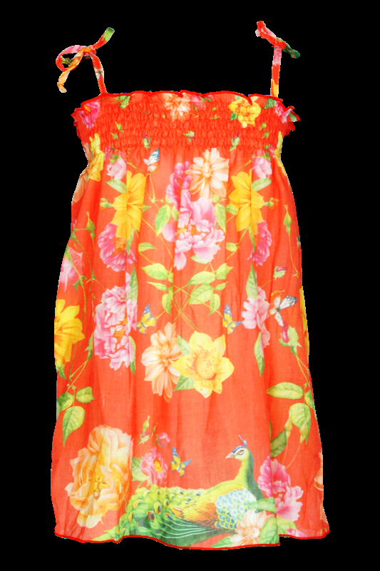 KINDER Baby Kleid Pavone in rot