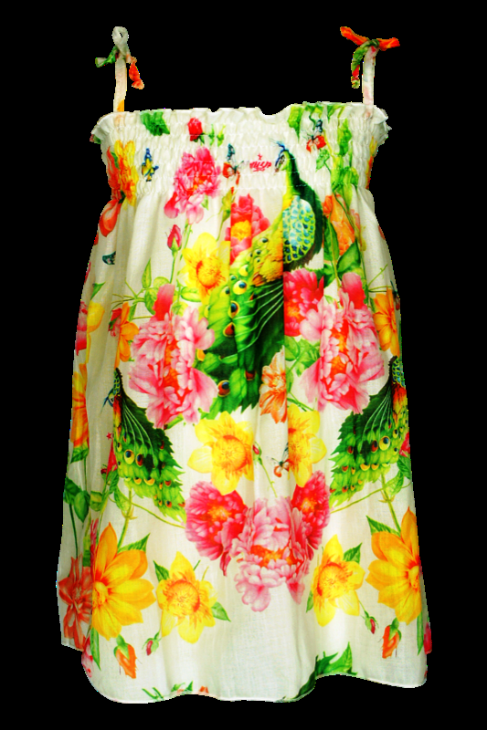 KINDER Baby Kleid Pavone in weiß