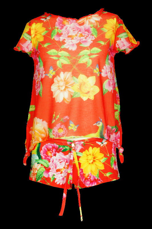 KINDER Baby Short Pavone In Rot