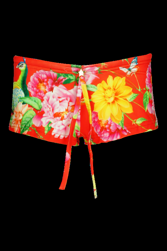 KINDER Baby Short Pavone in rot