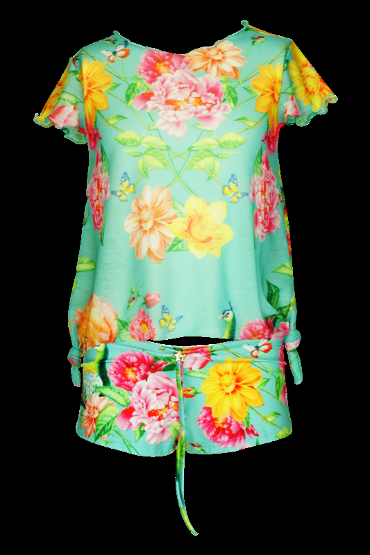 KINDER Baby Short Pavone In Türkis