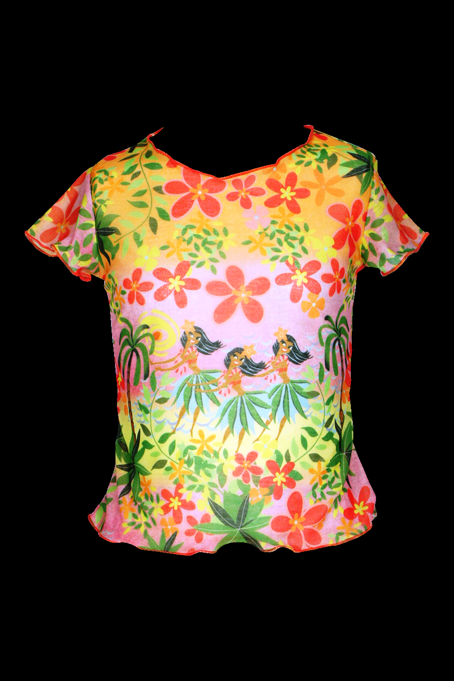 KINDER Baby T-Shirt Hula in gelb