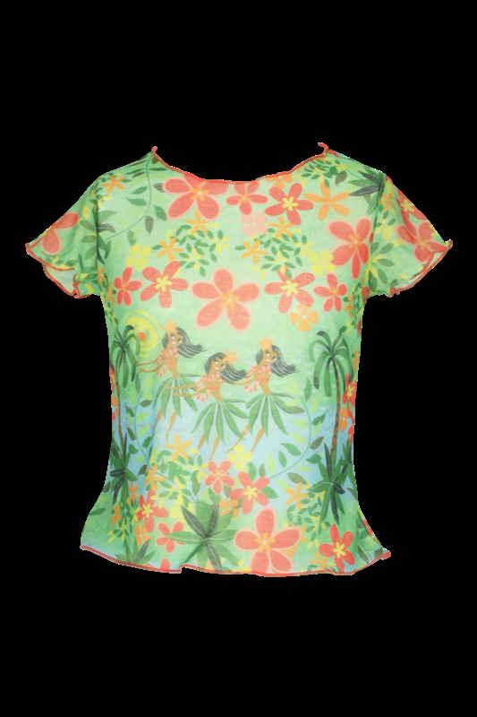 KINDER Baby T-Shirt Hula in grün