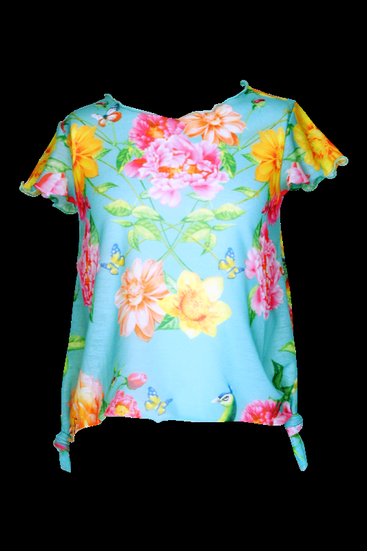 KINDER Baby T-Shirt Pavone in türkis