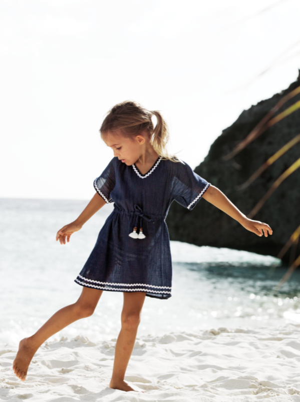 KINDER Girls Grace Kaftan Blue