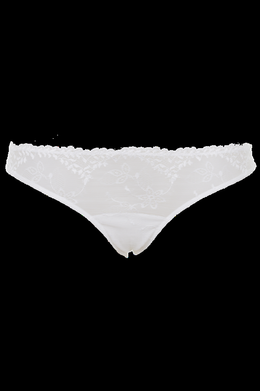LINGERIE Acapulco String aus Spitze in Off-White