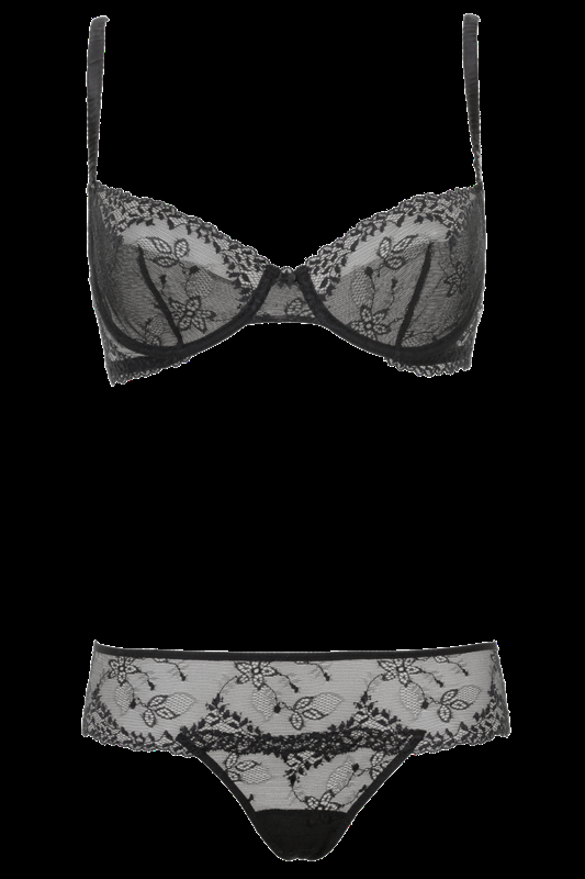 LINGERIE Amalfi G-String Aus Spitze In Schwarz