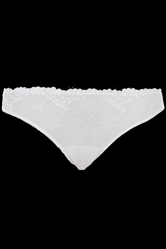 LINGERIE Atlanta Slip aus Spitze in Off-White