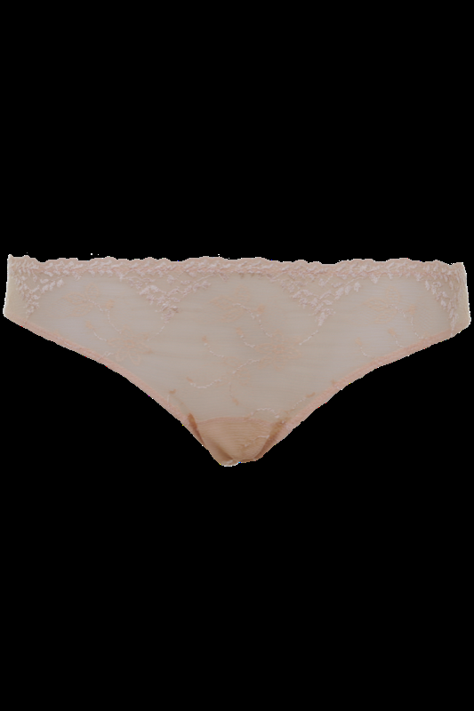 LINGERIE Atlanta Slip aus Spitze in Puder