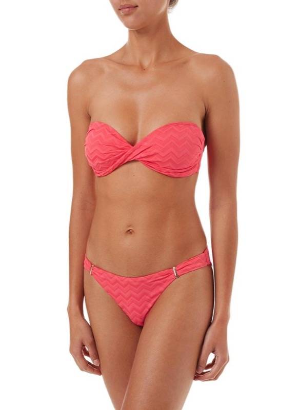 NEUHEITEN Martinique Padded Bandeau Bikini Coral Wave