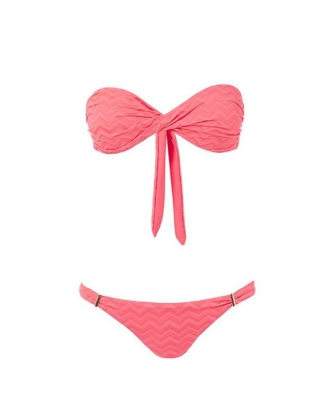 NEUHEITEN Martinique Padded Bandeau Bikini coral wave