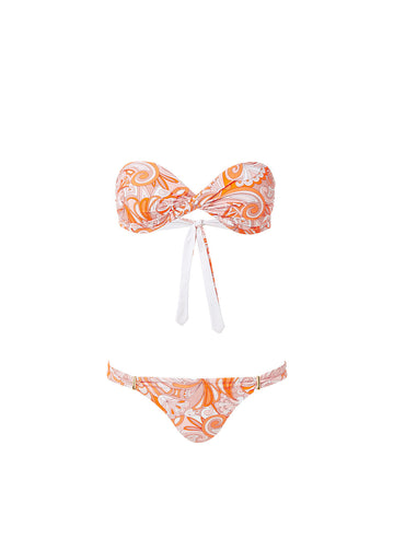 BIKINIS Martinique Padded Bandeau Bikini Mirage Orange