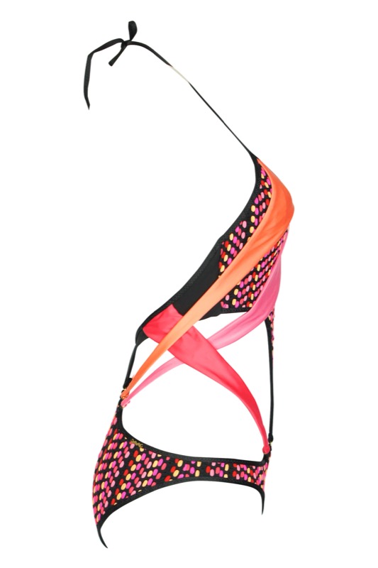 SALE Monokini Aus Geflochtenem Stoff In Multi Color