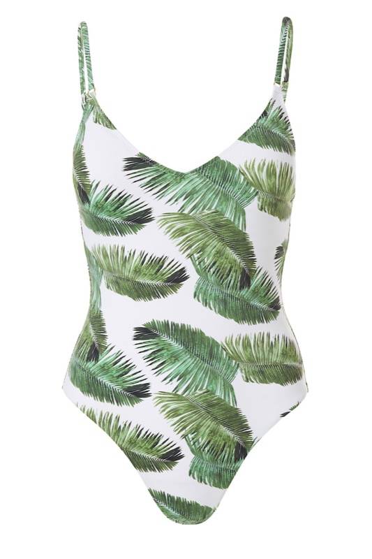 NEUHEITEN Bora Bora Padded Badeanzug Palm White