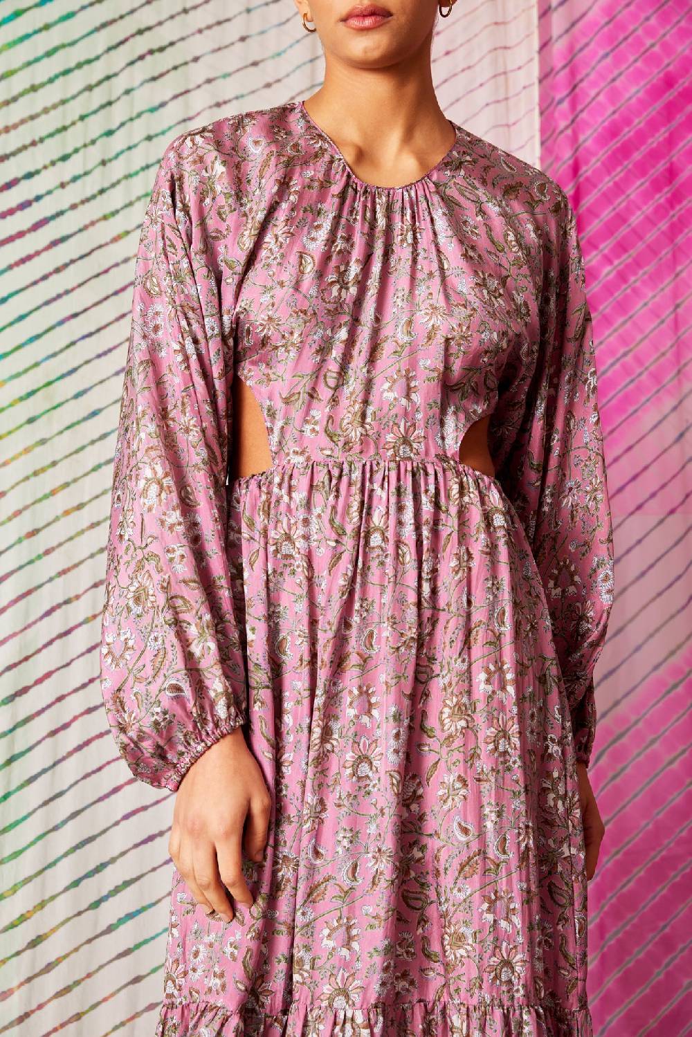 NEUHEITEN Carmen Kleid Pink Lily