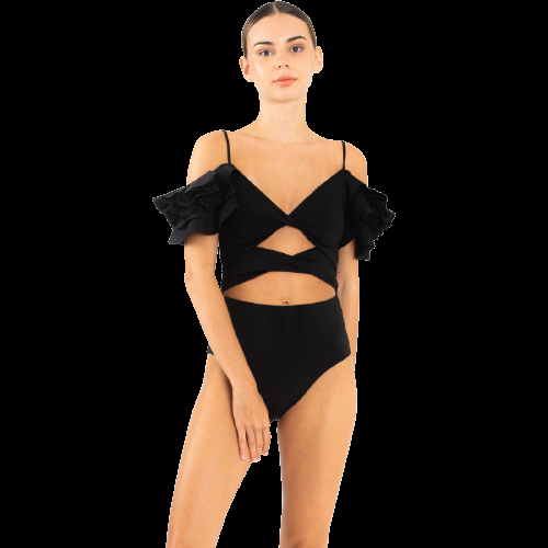 NEUHEITEN Coral Badeanzug Schwarz