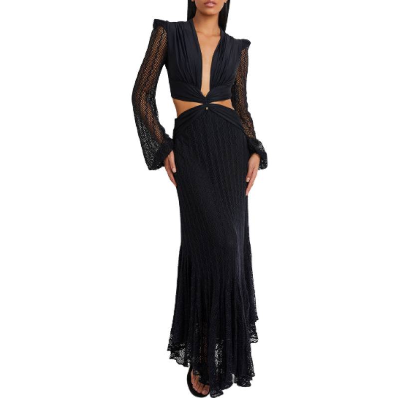 NEUHEITEN Cut-Out Kleid Schwarz