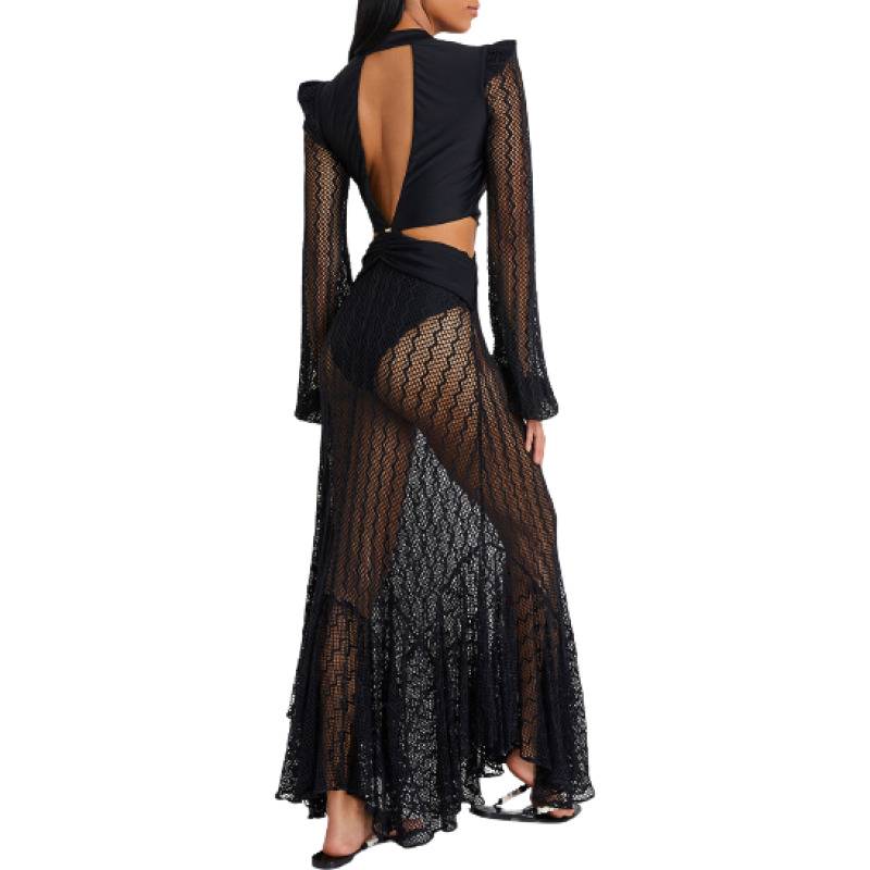 NEUHEITEN Cut-Out Kleid Schwarz