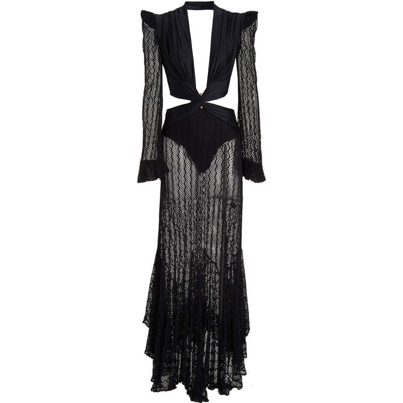 NEUHEITEN Cut-Out Kleid Schwarz