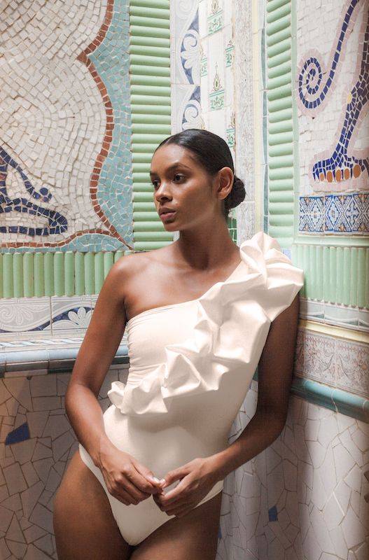 NEUHEITEN Elena Badeanzug Weiß