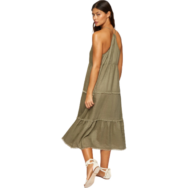 NEUHEITEN Gestuftes Kleid Olive