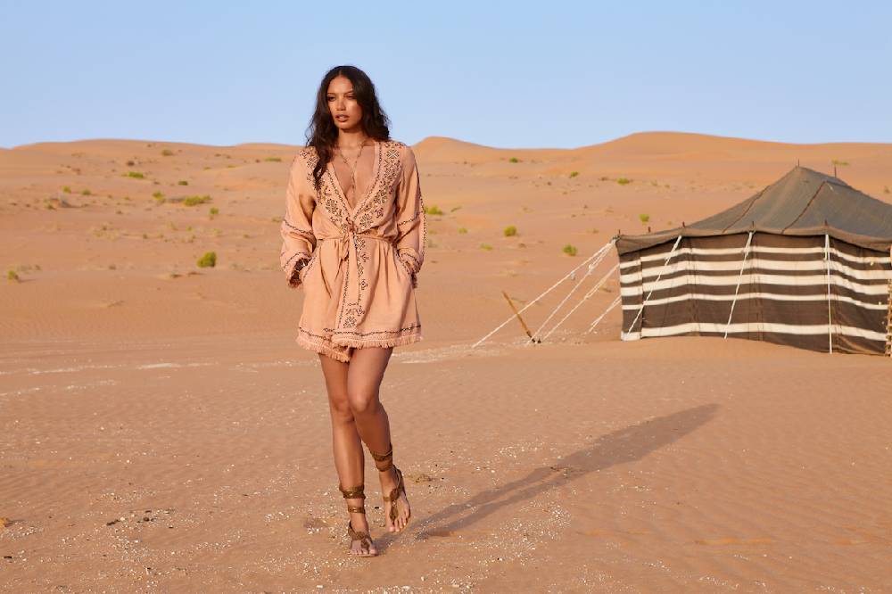 NEUHEITEN Kara Mantel Tan