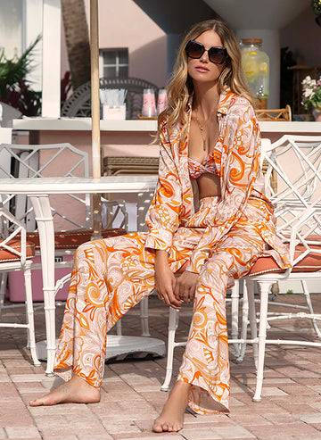 NEUHEITEN Paige Hemd Mirage Orange