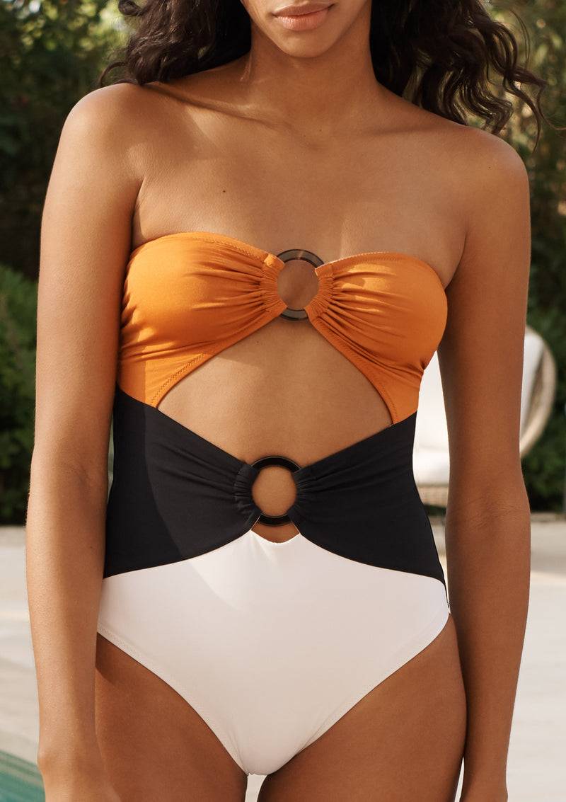 NEUHEITEN Rao Badeanzug Amber/Black/Creme