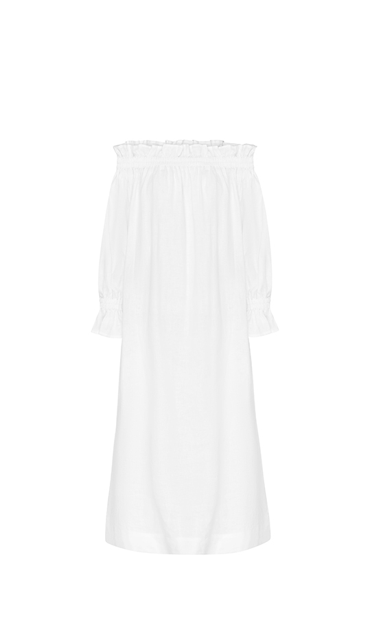 NEUHEITEN Spalla Maxikleid Weiß