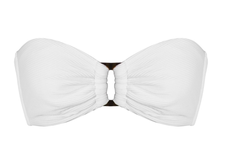 NEUHEITEN White Pearl Padded Bandeau Bikini