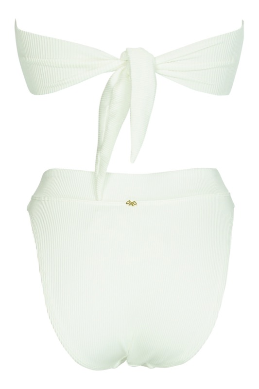 NEUHEITEN White Pearl Padded Bandeau Bikini