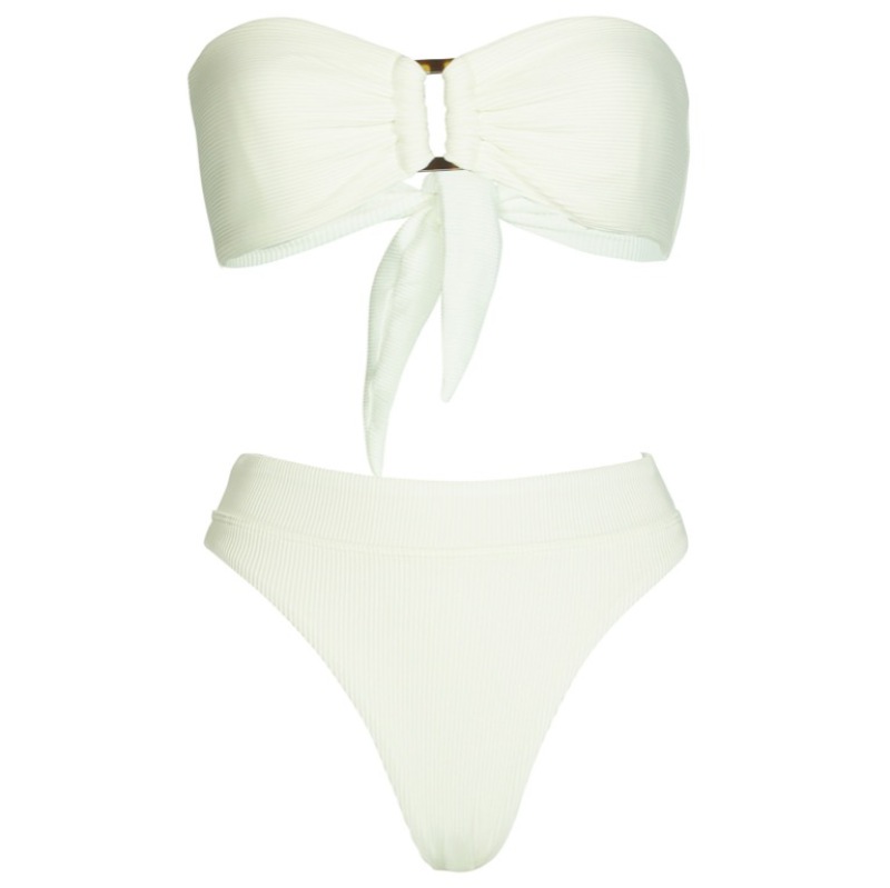 NEUHEITEN White Pearl Padded Bandeau Bikini