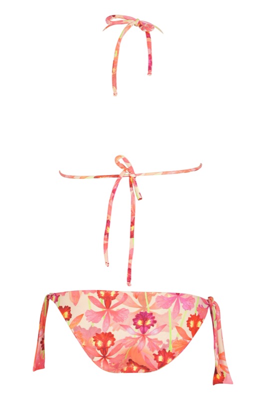 SALE Padded Triangel Bikini Mit Floralen Häkeldetails