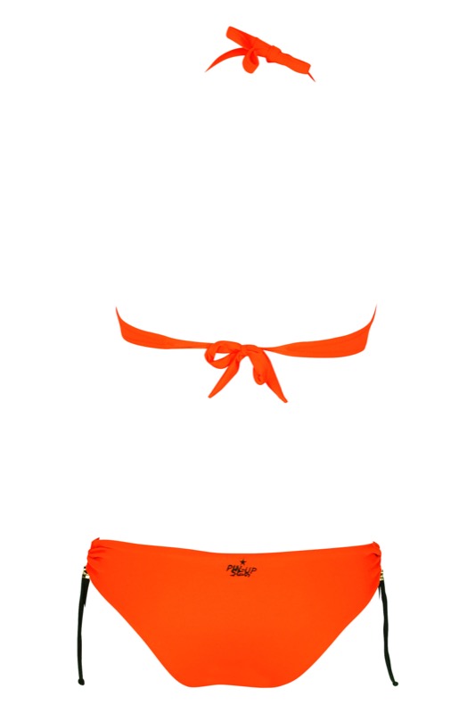 SALE Push Up Bikini Mit Bügel In Gewebter Lederoptik