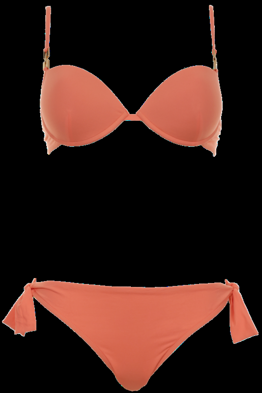 SALE Push Up Bikini Mit Bügel In Leuchtendem Orange