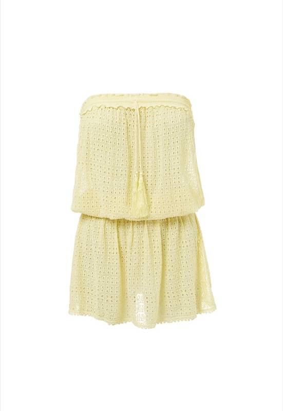 RESORTWEAR Adela Bandeau Kleid in gelb