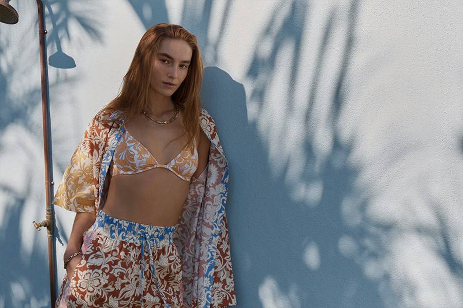 RESORTWEAR Folk Spliced Siesta Hose