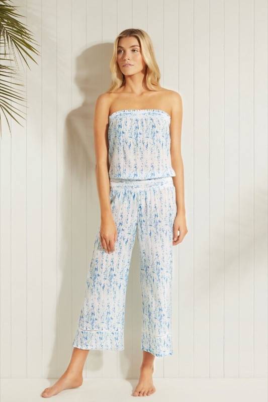 RESORTWEAR Milos Smocked Jumpsuit